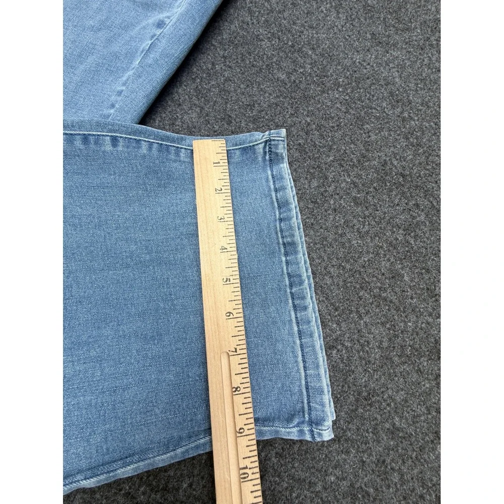 Soft Surroundings Jeans Womens 18W Light Blue Pull On High Rise Wide Leg Stretch - Picture 3 of 11